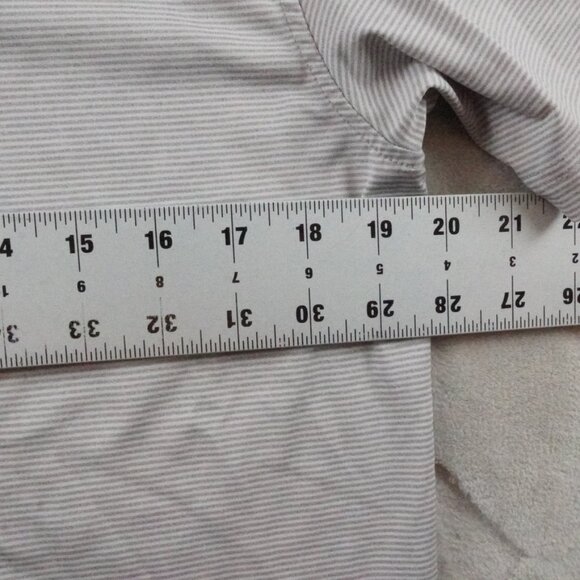 Rhoback Polo Shirt Mens Small Striped Performance Golf Casual - Picture 6 of 10